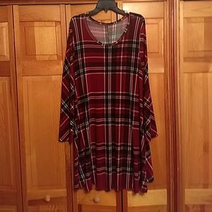 Brand New... without tags...plaid tunic
